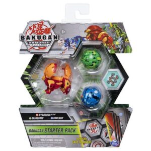 “Bakugan Armored Alliance Starter Pack Trading Card and Figures – Hydorous, Dragonoid and Howlkor”