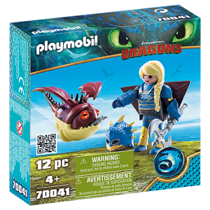Playmobil Dragons - 70041 Astrid with flight suit and Hobgobbler