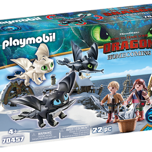 Playmobil Dragons - 70457 Viking Children with Baby Dragons