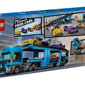 Lego Car Transporter Truck with Sports Cars
