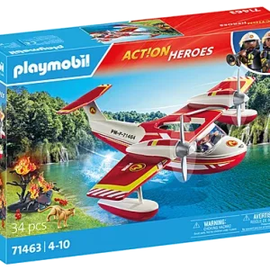 Firefighting plane with extinguishing function