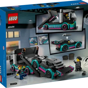 Lego Race Car and Car Carrier Truck Set 60406