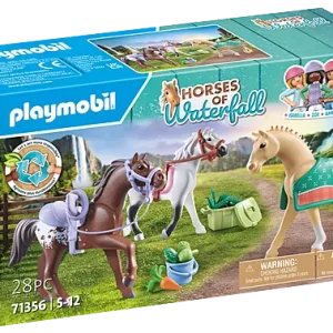 Playmobil Horses Of Waterfall Three Horses with Saddles 71356