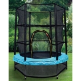 4.5ft Trampoline with Net – Black