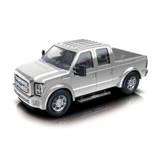 1:24 Scale Ford F350 Friction Car – Silver