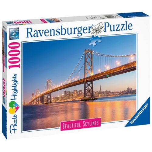 Ravensburger Beautiful Skylines Oakland Bay Bridge Puzzle – 1000pcs.