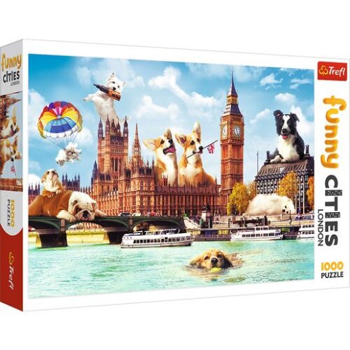 Trefl Funny Cities Dogs In London Puzzle – 1000pcs.