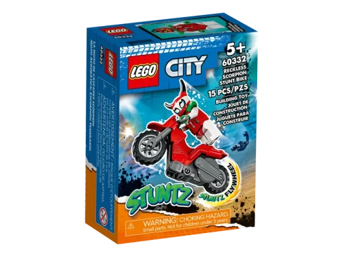 Lego City Reckless Scorpion Stunt Bike Set 60332