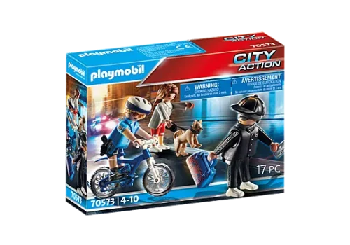 Playmobil 70573 – Police Bicycle with Thief