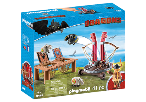 Playmobil Dragons – 9461 Gobber the Belch with Sheep Sling